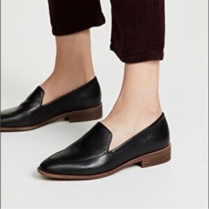 Madewell The Frances Loafers in black leather shoes women’s flats 6.5